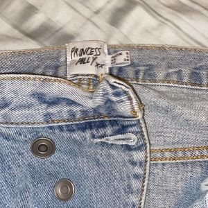 princess polly asymmetric jeans